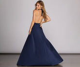 Rhonda Formal Plunging Halter Dresses